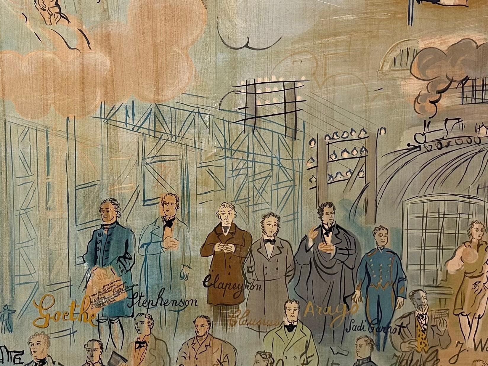 Artistics Raoul Dufy (1877-1953) (d'après) La Fée Electricité 6 Affiches encadrées en vente 4