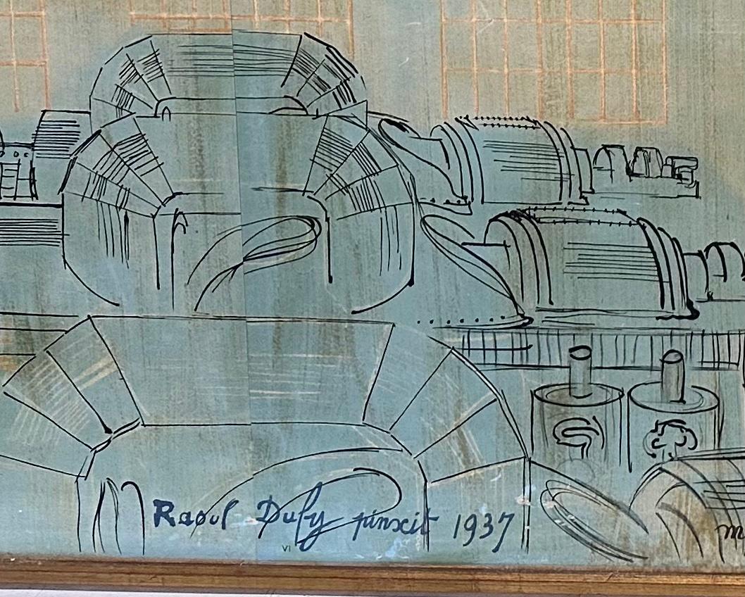 Artistics Raoul Dufy (1877-1953) (d'après) La Fée Electricité 6 Affiches encadrées en vente 5