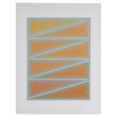 Artista Richard Anuszkiewicz Inward Eye #10 Serigrafia Op-Art, 1970, Firmato