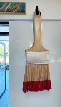 Artist Ross Rider "Larger than Life" Paint Brush Sculpture, 5 Feet Tall