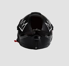 Artist Series Bomber Ski BASQUIAT BLACK CROWN HELMET in Size Large