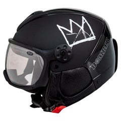 Artist Series Bomber Ski BASQUIAT BLACK CROWN HELMET in Size Large