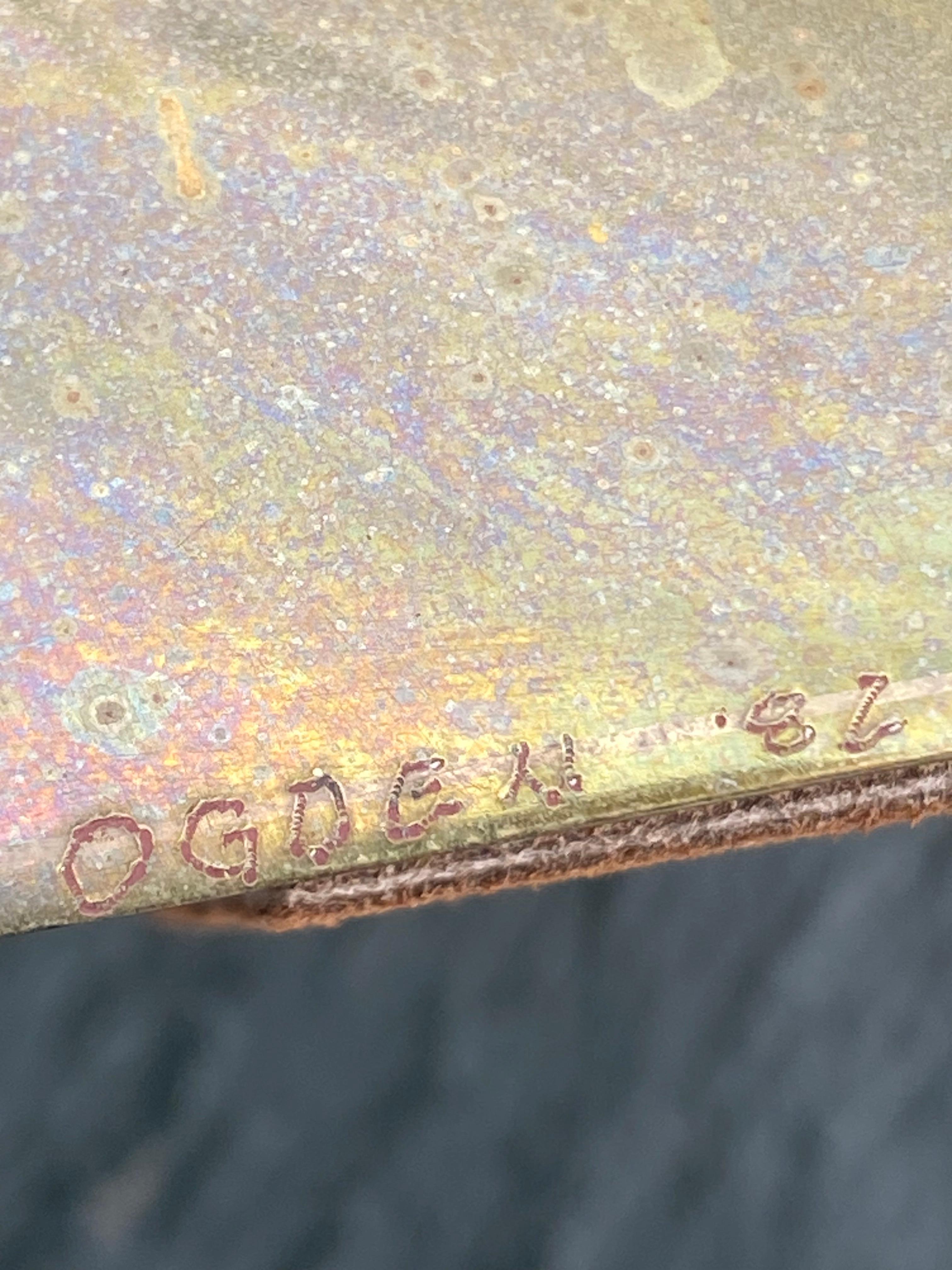 Americano Coppia di sculture di uccelli astratti in ottone firmate dall'artista in vendita