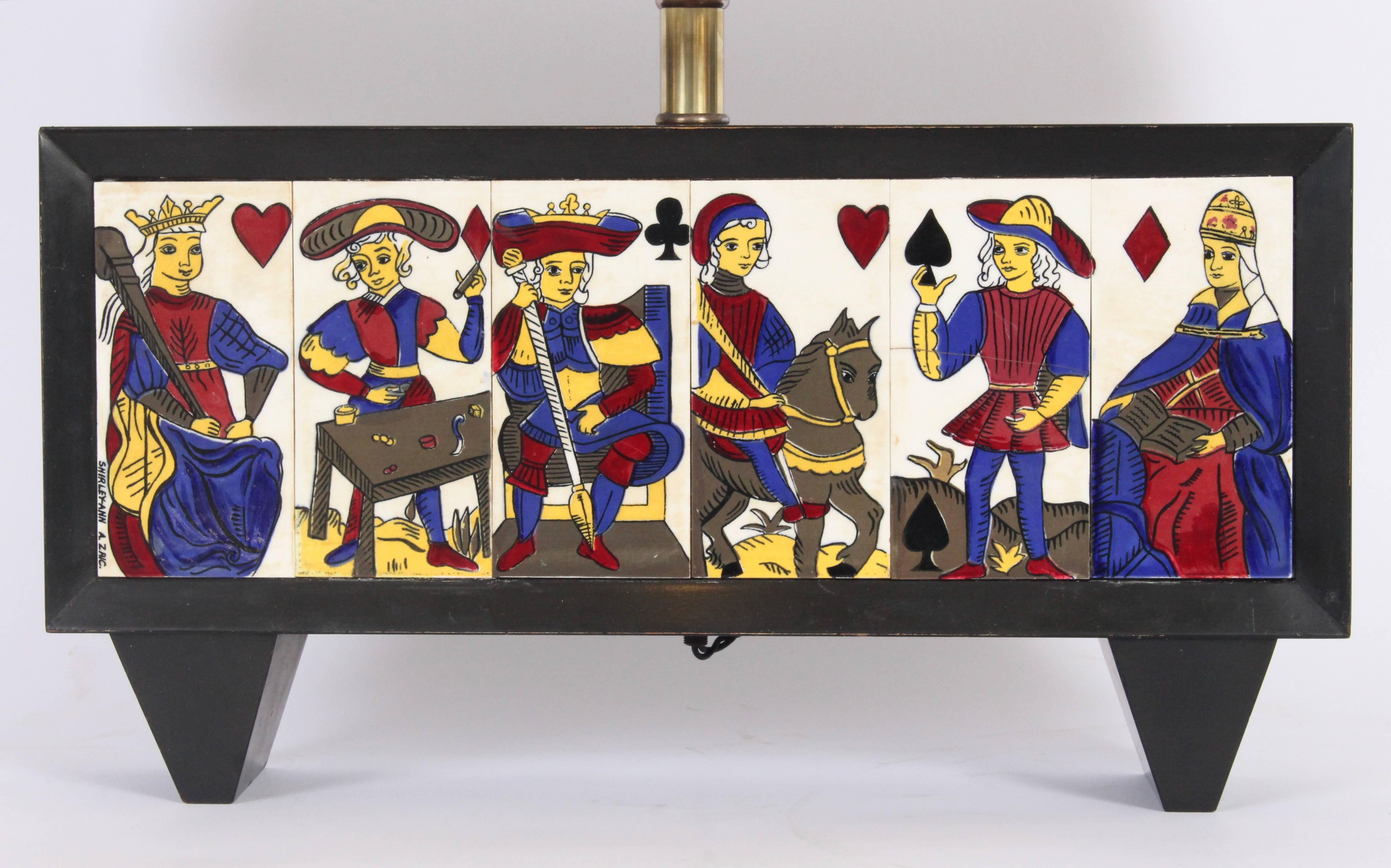 Lampada da tavolo in ceramica dipinta a mano Shirley Zric 