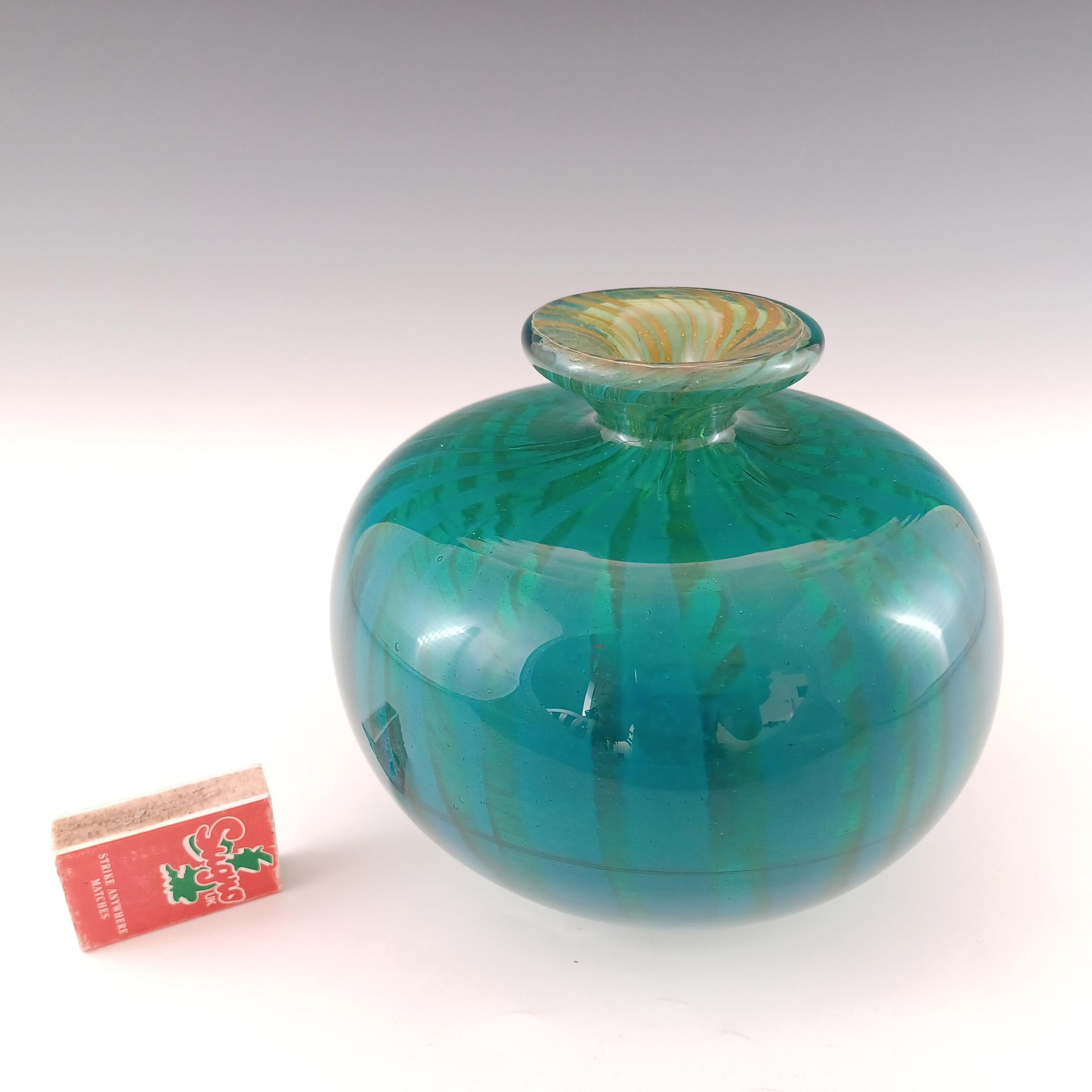 ARTIST SIGNED Mdina 'Fragmented Ming' Eric Dobson 1975 Glass Vase 3