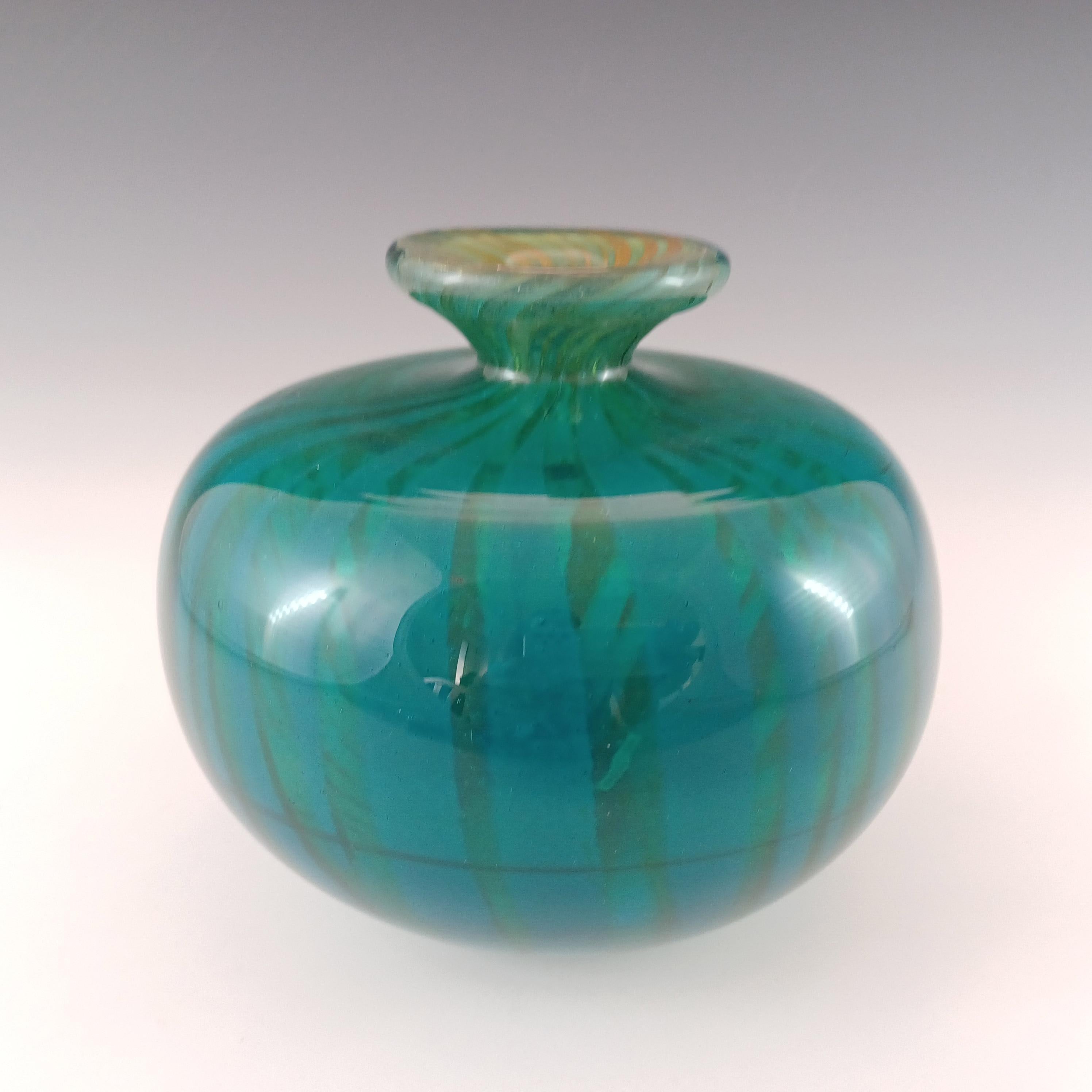 Hand-Crafted ARTIST SIGNED Mdina 'Fragmented Ming' Eric Dobson 1975 Glass Vase