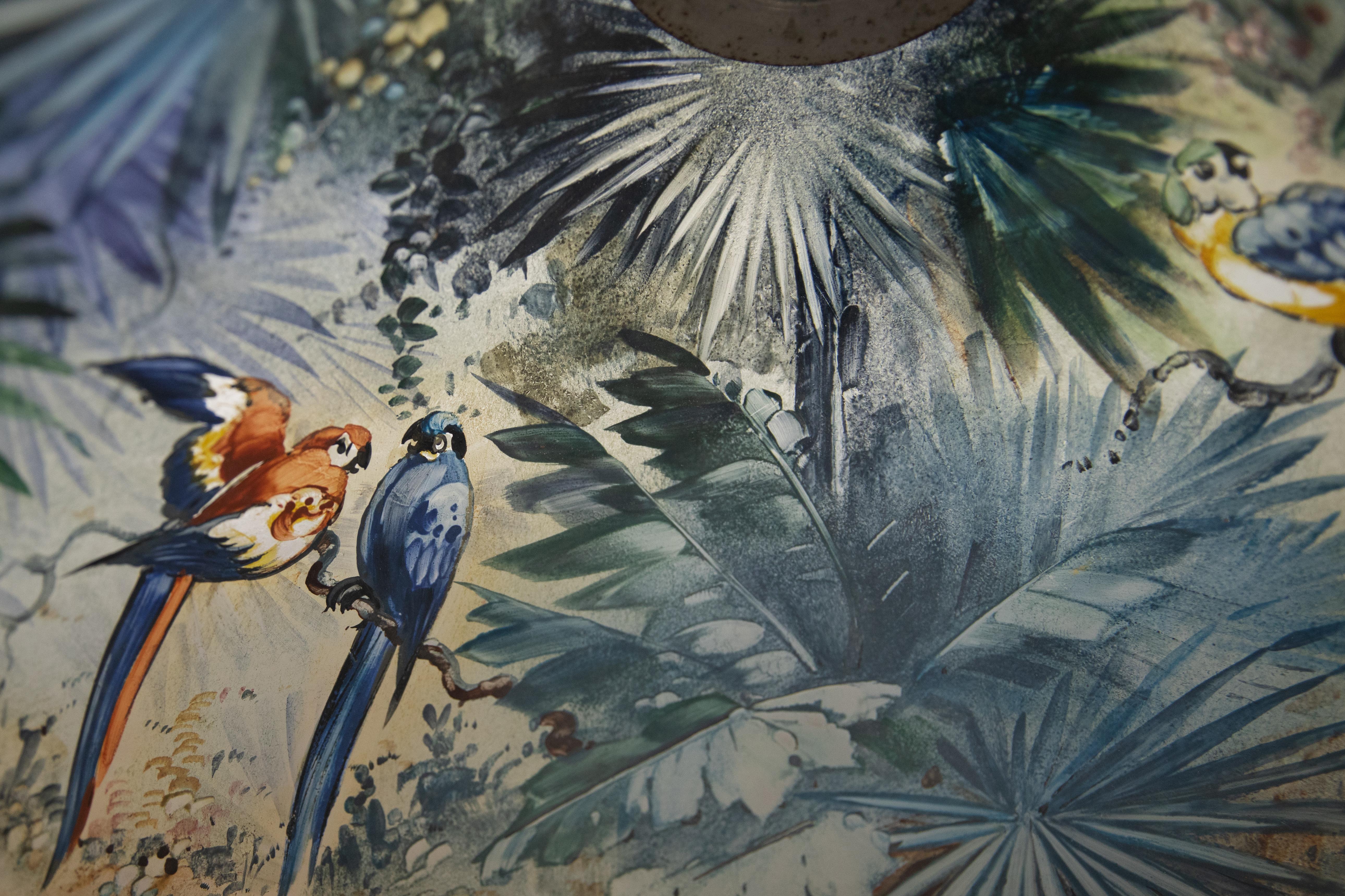 Artist Signed Pairpoint Reverse Painted Lamp, circa 1920s 1
