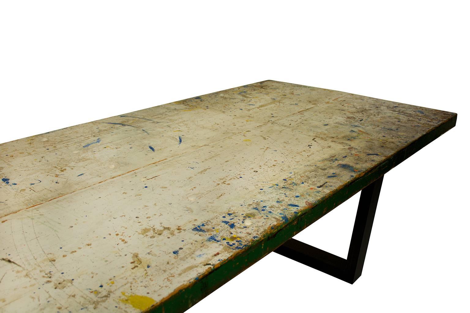 English Artist Studio Dining Table