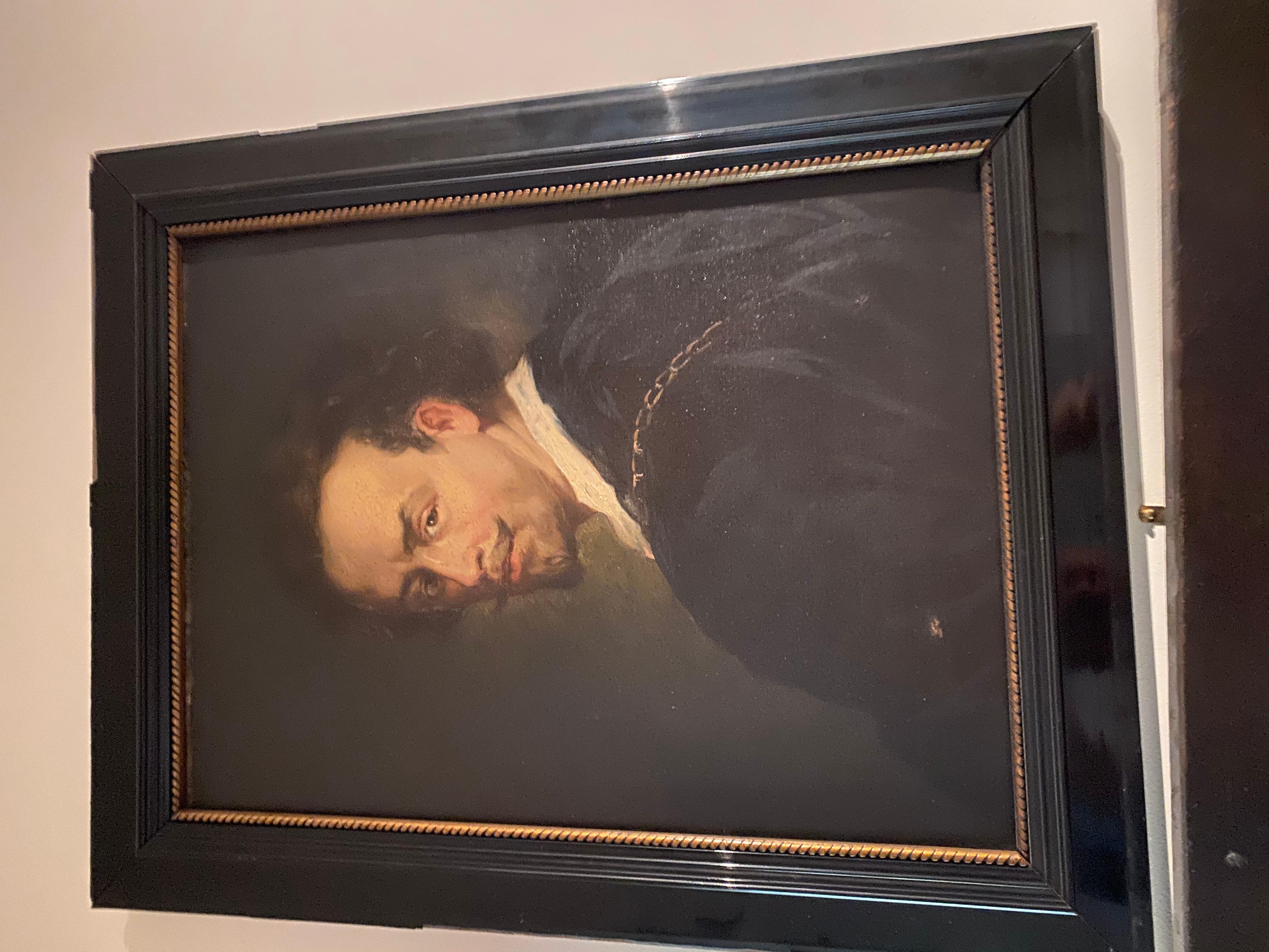  Artist Unknown Early 19th Century Portrait of Robert Burns Oil on Canvas For Sale 3