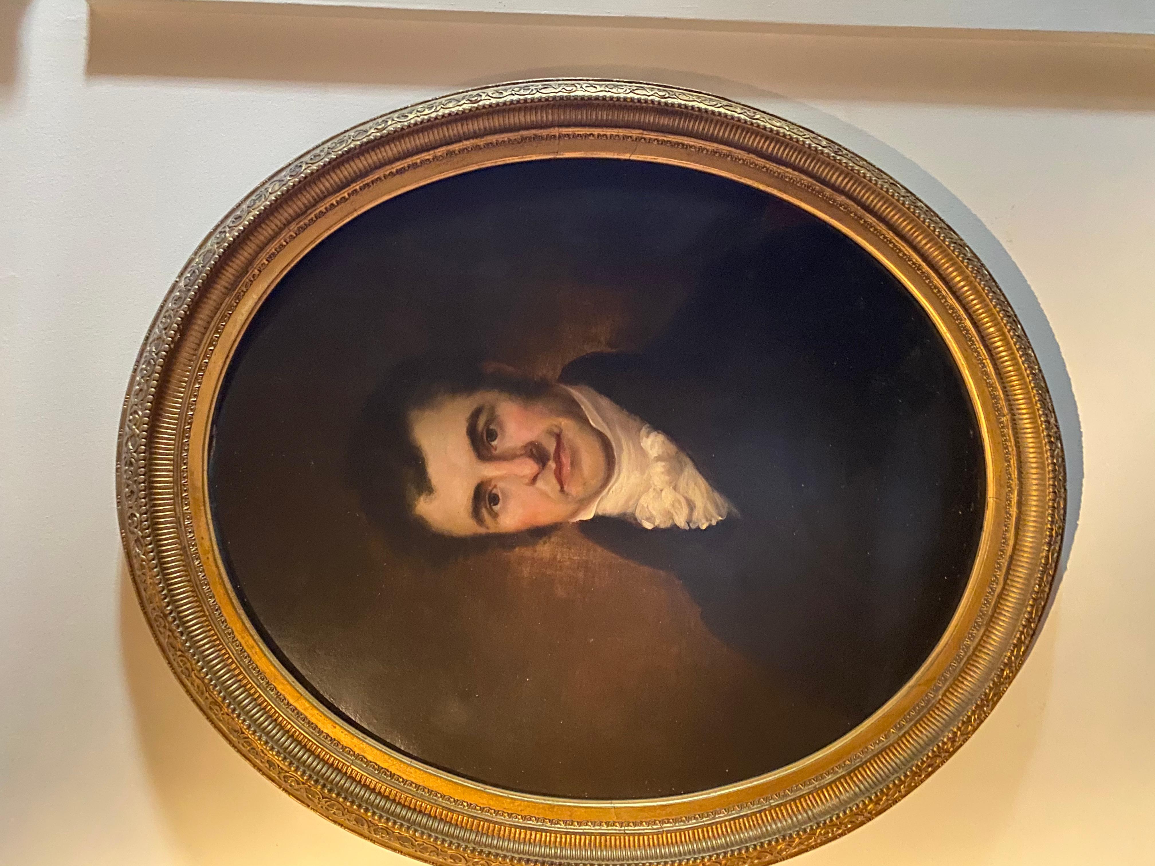  Künstler Unbekanntes Porträt von Robert Burns, Öl auf Leinwand, frühes 19. Jahrhundert (Regency) im Angebot