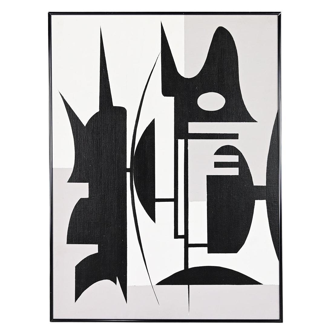 Artist Unknown, Abstract Composition, Acrylic on Canvas.