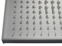 Artist Yann Masseyeff White Plaster Spheres Wall Sculpture, France, Contemporary