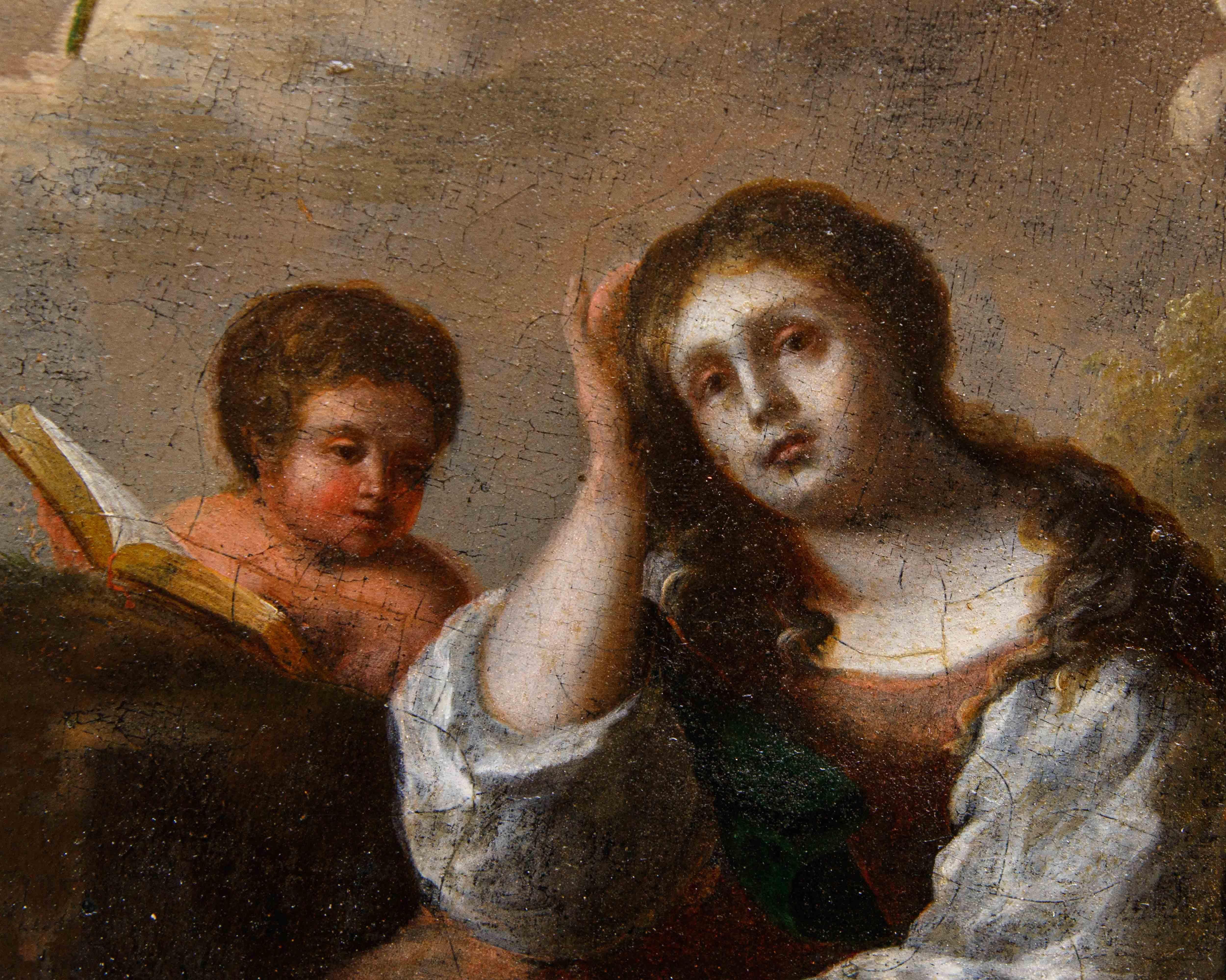 Artista fiammingo attivo in Italia, XVII Secolo, Maddalena penitente In condizioni buone in vendita a Milan, IT