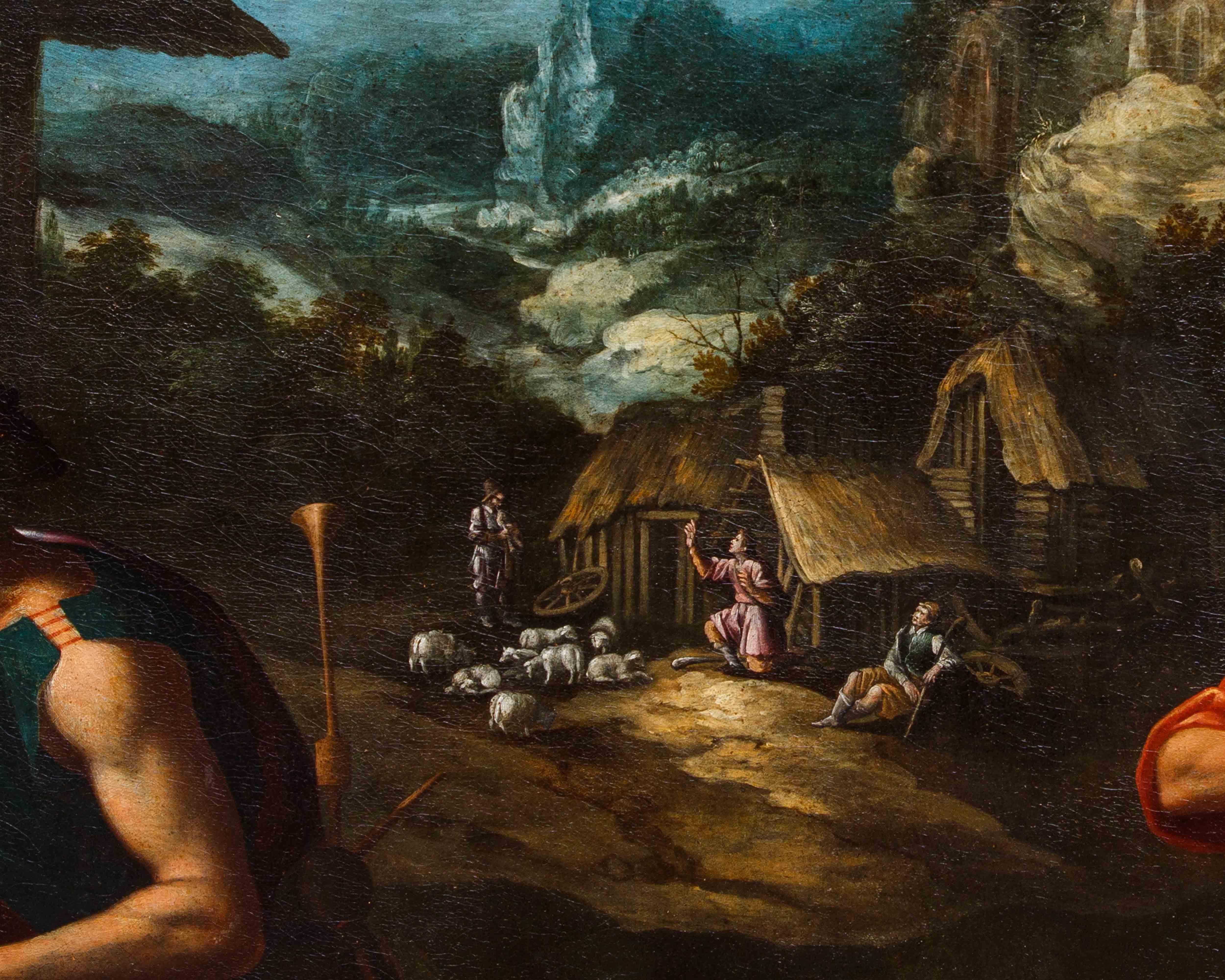 Artista nórdico activo en Italia, último cuarto del siglo XVI, Adoración en Bueno estado para la venta en Milan, IT