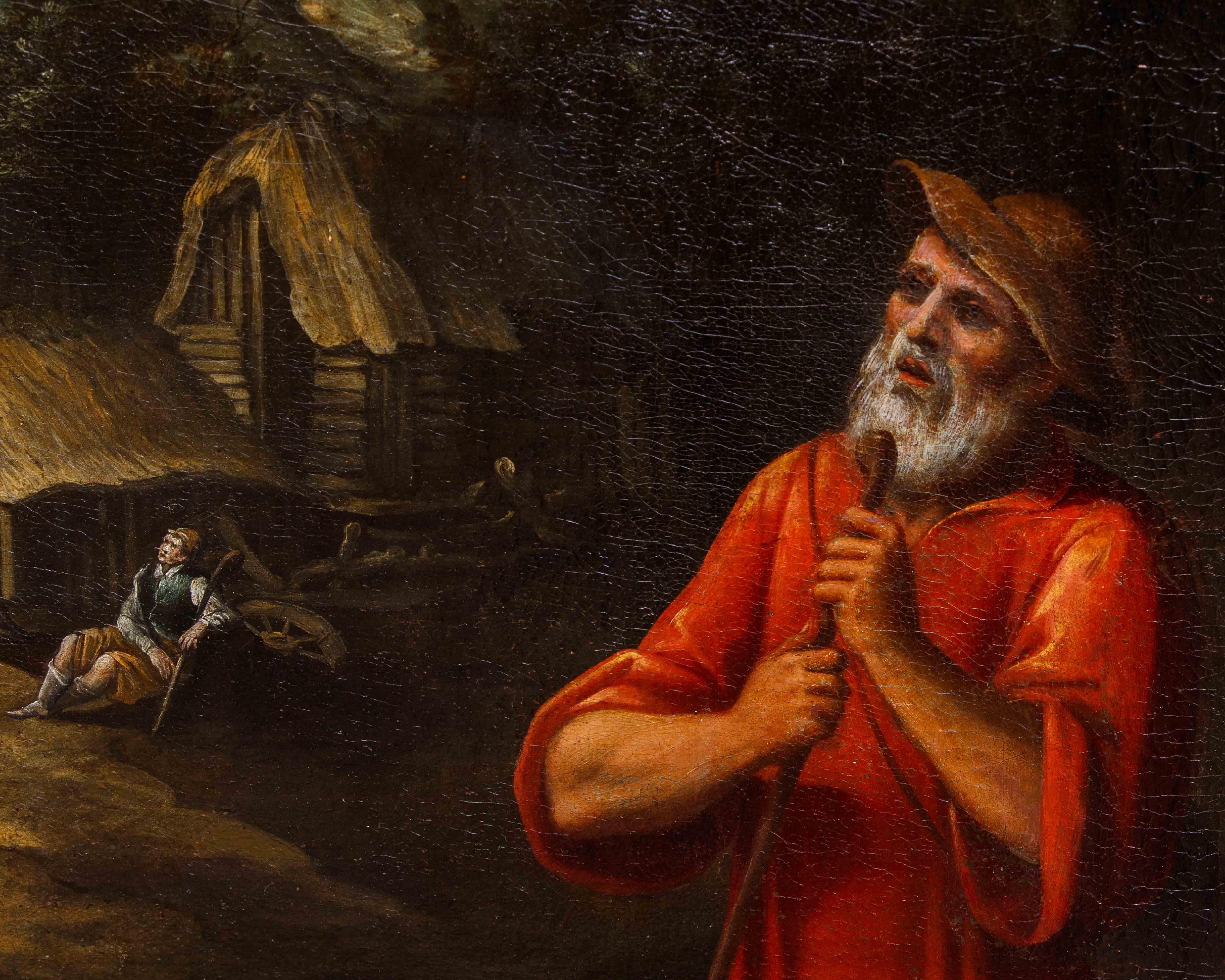 Artista nórdico activo en Italia, último cuarto del siglo XVI, Adoración Lienzo en venta