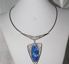 Collana Artistan in filigrana di lapislazzuli