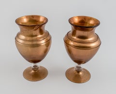 Art Nouveau Aventurine Goblets by Barovier, Murano Glass, 1890s