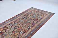 Artistic Antique Persian Runner with All-Over Interlocking-Boteh/Paisley Design