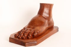 Artistic atelier sculpture depicting a foot, Germany 1902.