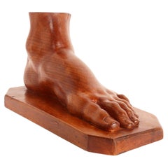Artistic atelier sculpture depicting a foot, Germany 1902.