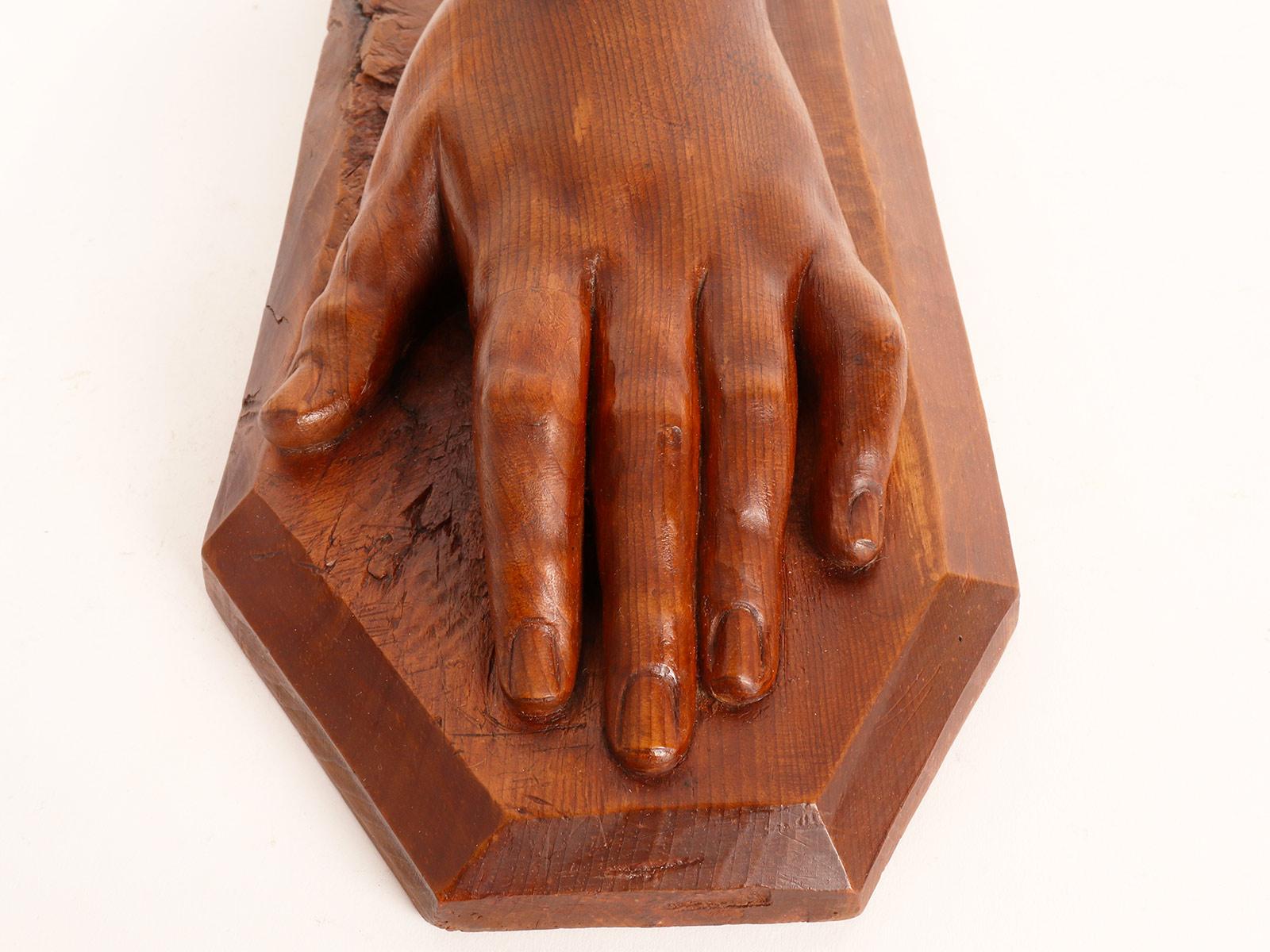 Artistic Atelier Sculpture Depicting a Hand, Germany 1907 For Sale 4