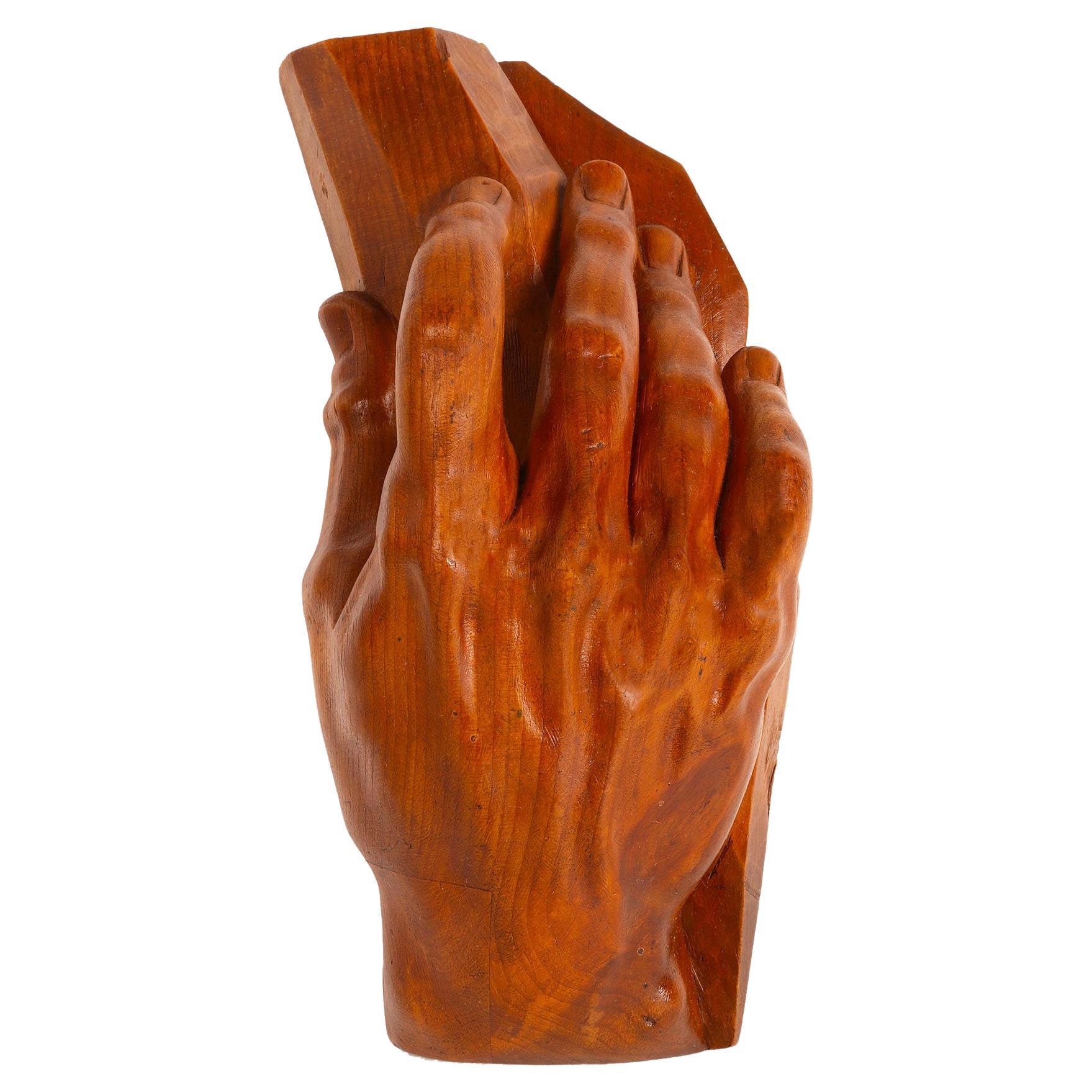 Künstlerische Atelier-Skulptur einer Hand, Deutschland 1907. 