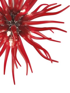 Artistic Blown Handmade Murano Glass Chandelier Medusa by La Murrina