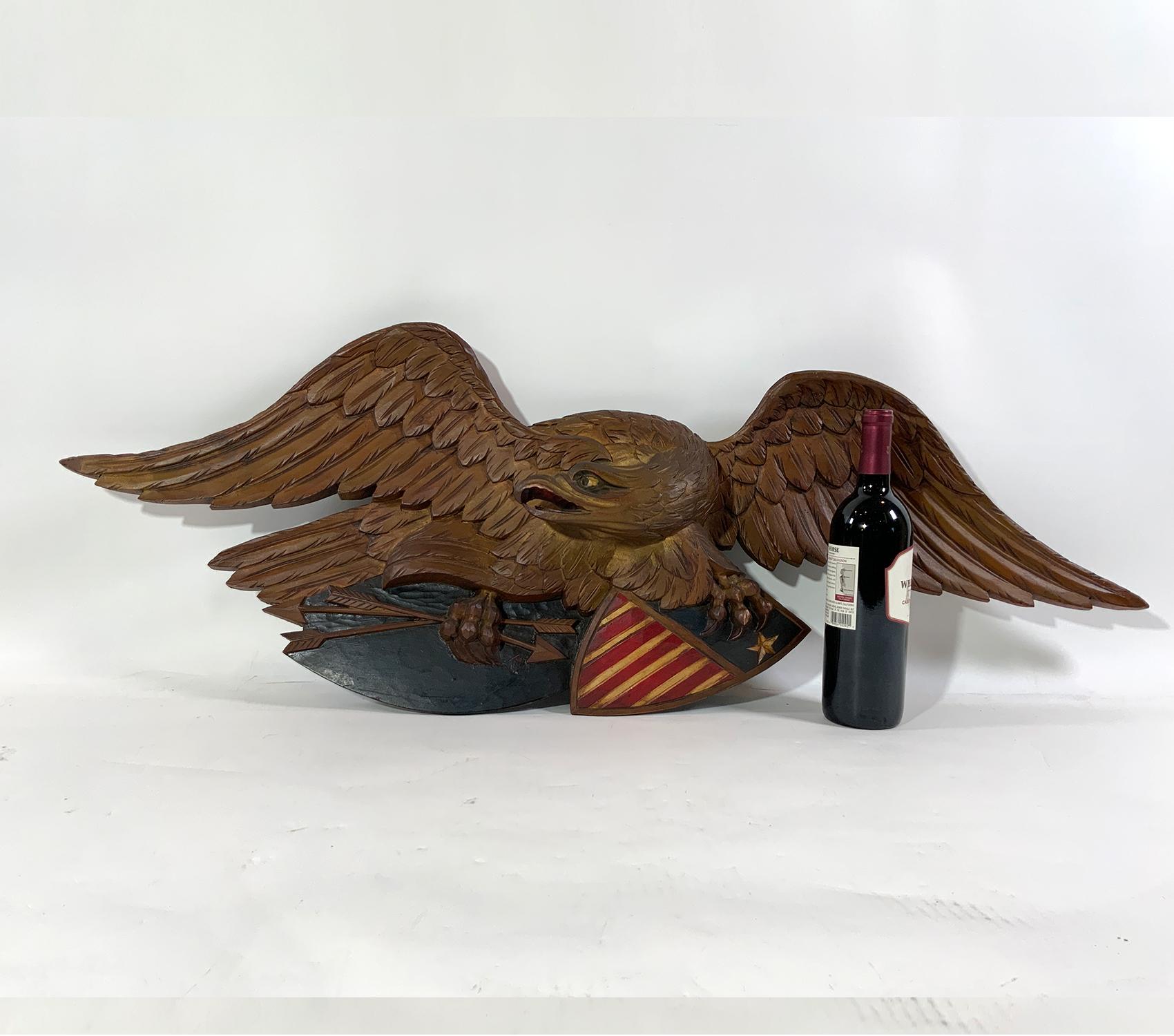 American Artistic Carving Company Louisburg Eagle