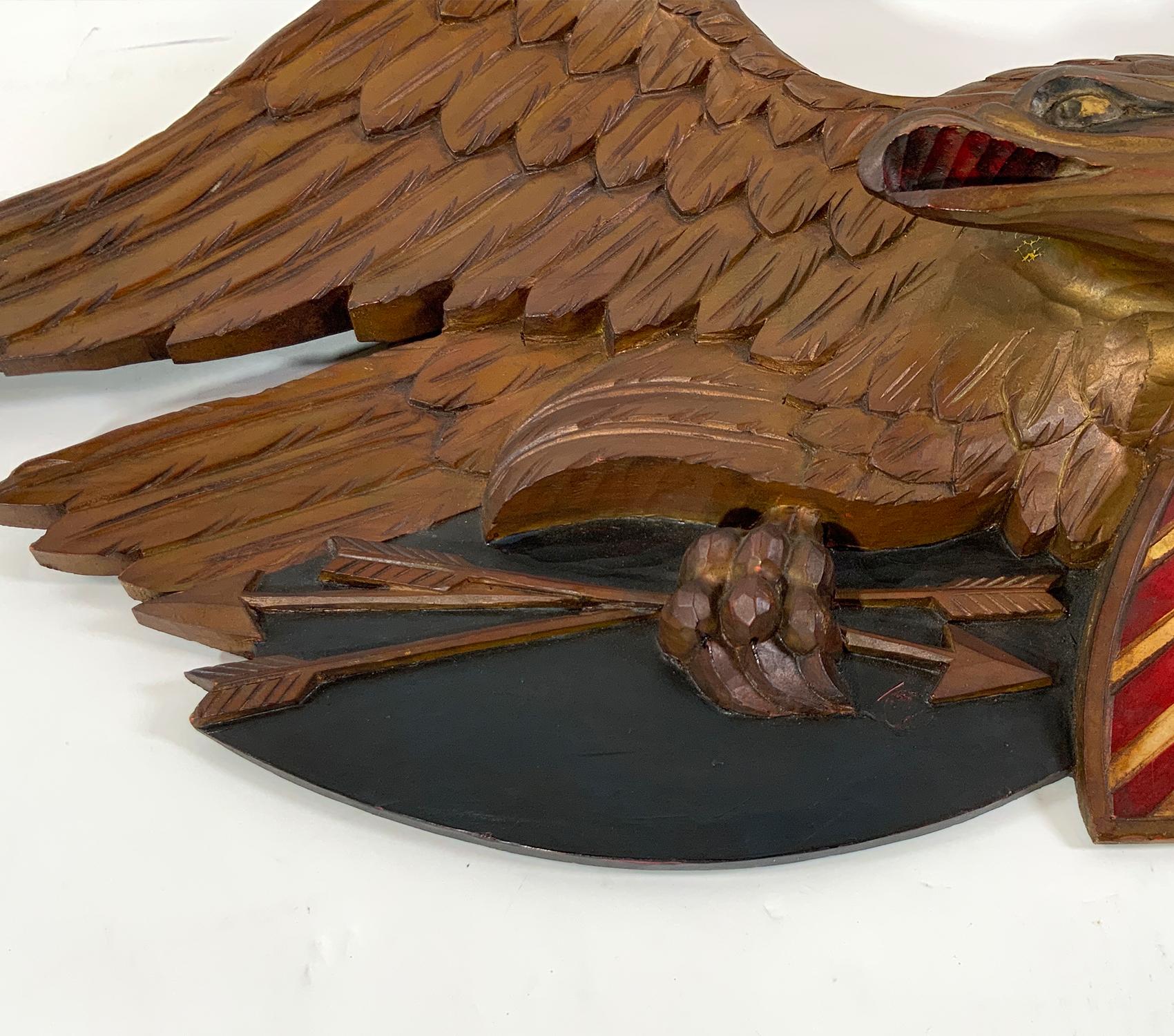 Wood Artistic Carving Company Louisburg Eagle