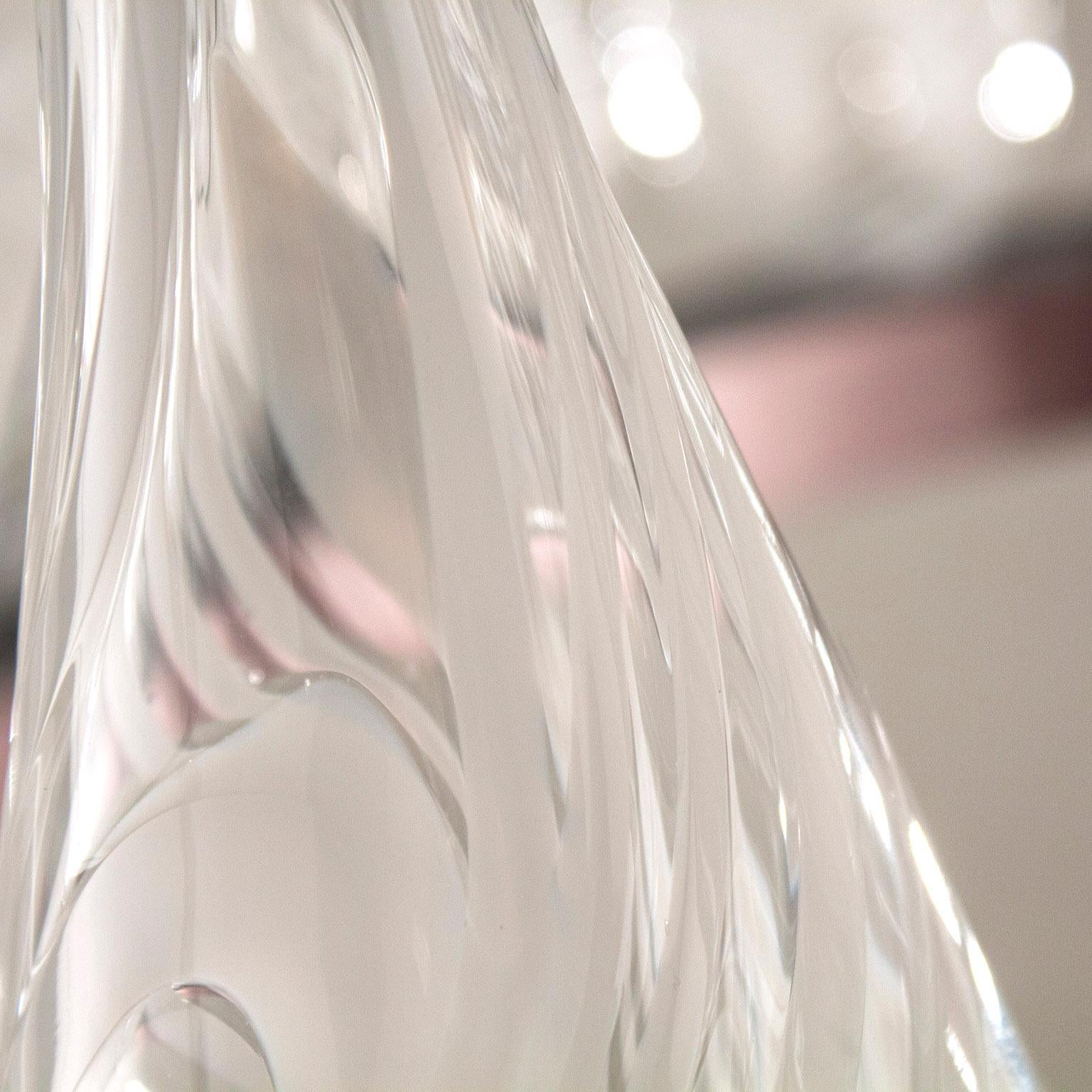 Altro Lampadario artistico a 18 luci in cristallo bianco di Murano Pasha di Multiforme in vendita