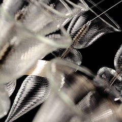 Araña Artística 20 Luces Cristal Acanalado Murano Glass Heritage by Multiforme