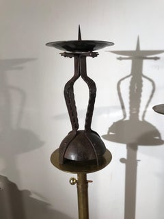 Artistic Design and All Handcrafted, Wrought Iron Arts & Crafts Candlestick
