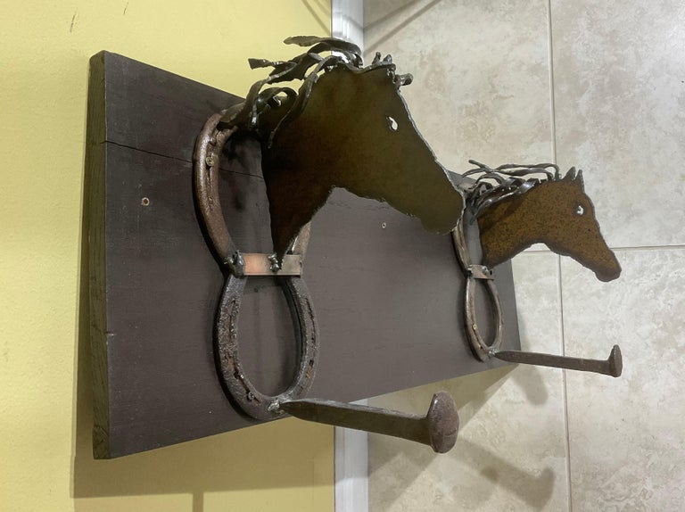 Artistic Equestrian Horseshoe Shelf or Wall Bracket For Sale at 1stDibs