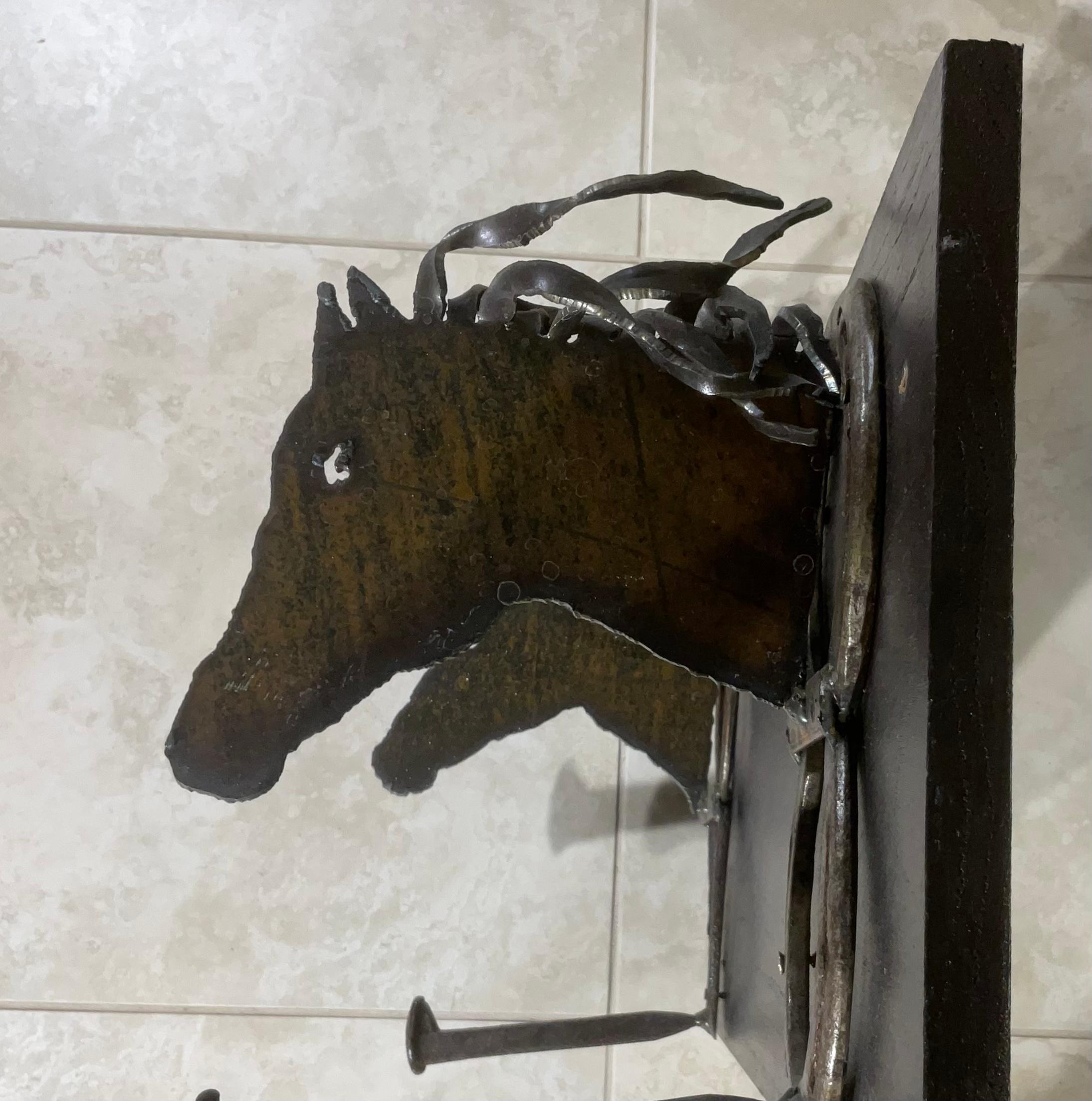 American Artistic Equestrian Horseshoe Shelf or Wall Bracket For Sale