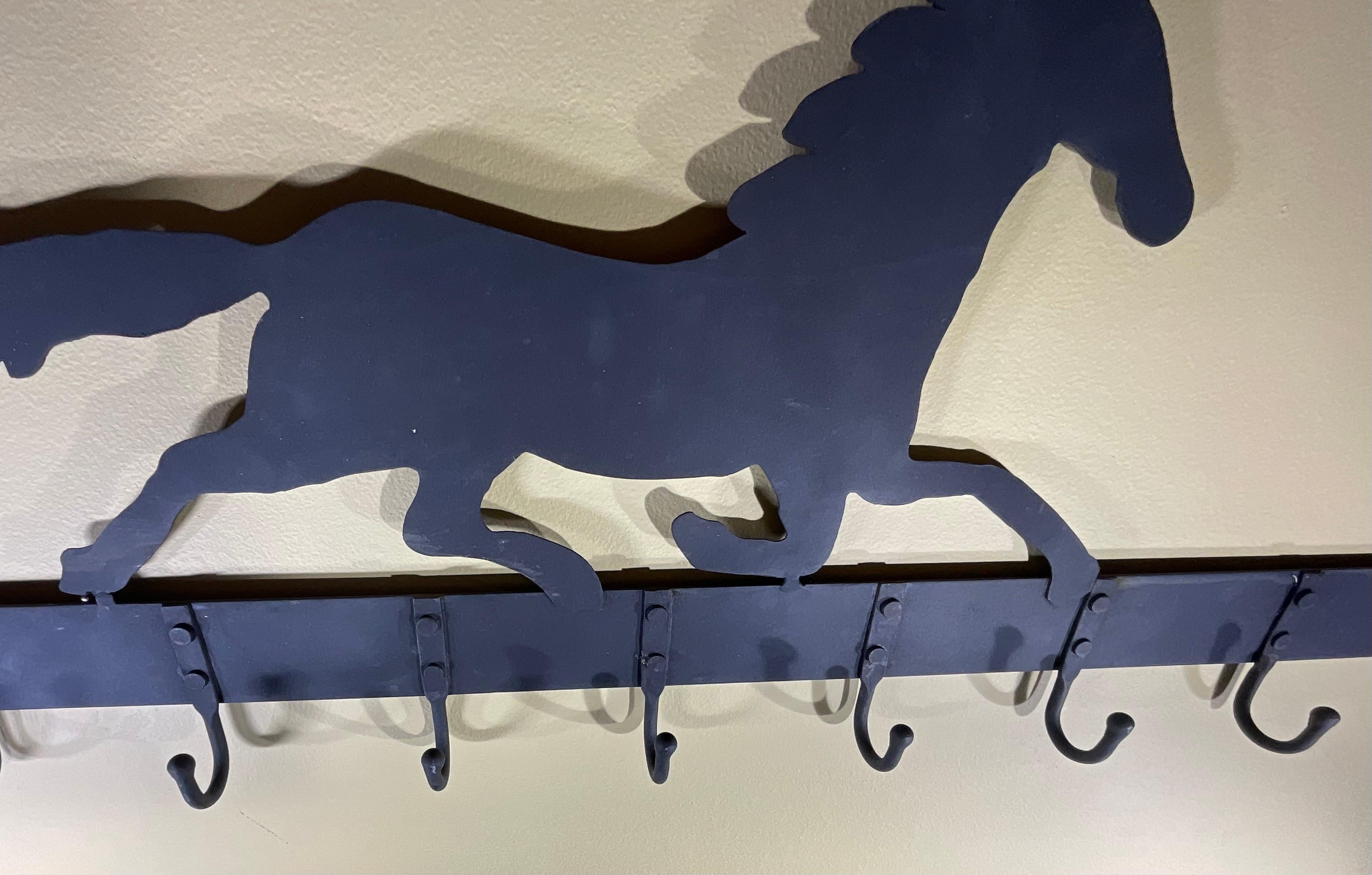 Artistic Equestrian Metal Sculpture or Wall Bracket For Sale 2