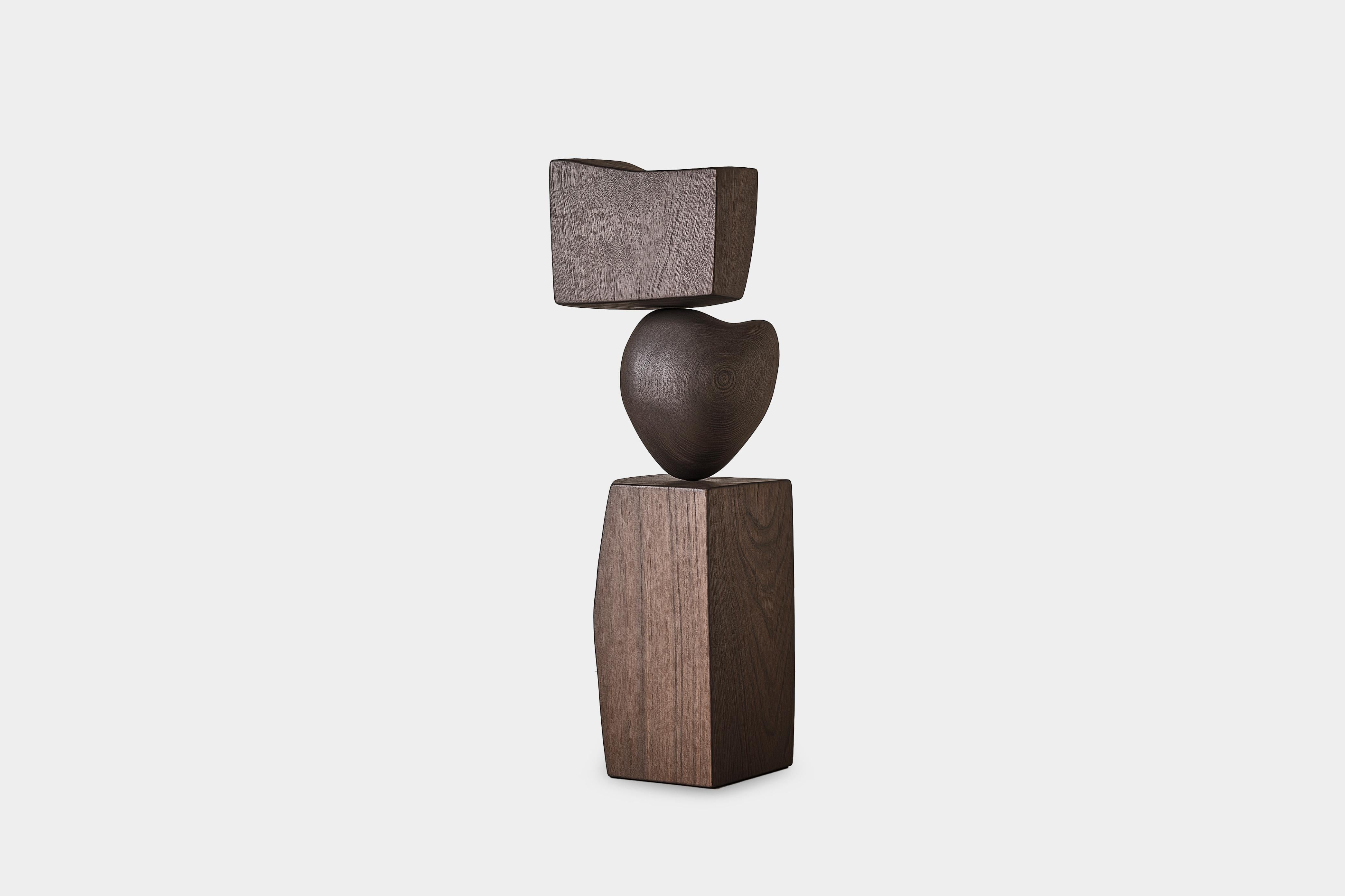 Caratteristica Artistica Lull No6 in legno massiccio - Perfetta per l'interior design di NONO

---
L'equilibrio e la tensione sono al centro di queste sculture. L'interazione tra le forme lisce e arrotondate e le basi solide e angolari crea un