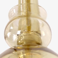 Ciondolo artistico floreale a 1 braccio in vetro di Murano Ikebana di Multiforme