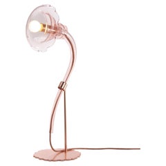 Artistic Floral Table Lamp 1 Arm Pink Murano Glass Ikebana by Multiforme