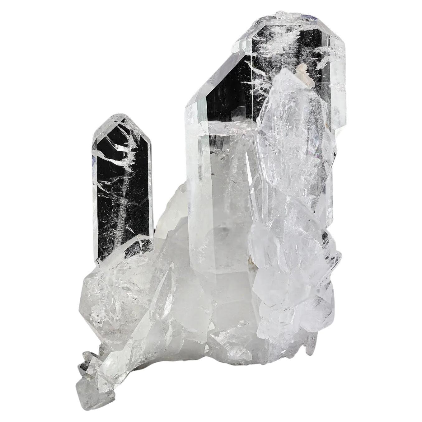 Artistic Formation Of Tabular Faden Clear Quartz Crystals Spacemen From Pakistan