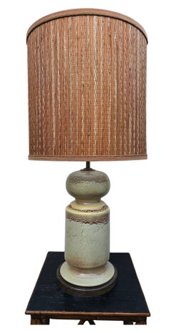 Artistic French Ceramic Table Lamp – Mid-Century Elegance with Soul