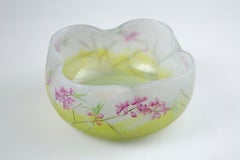 Artistic glass enamel Daum Nancy glass