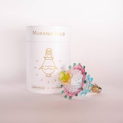 Lampadario artistico in vetro Murano Lampadina Marcantonio X Multiforme #01