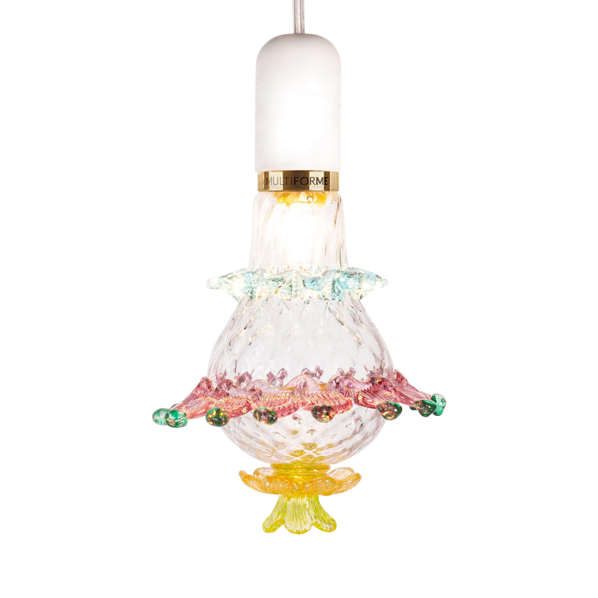 Artistic glass lightbulb chandelier Murano Bulb Marcantonio X Multiforme #01 In New Condition For Sale In Trebaseleghe, IT