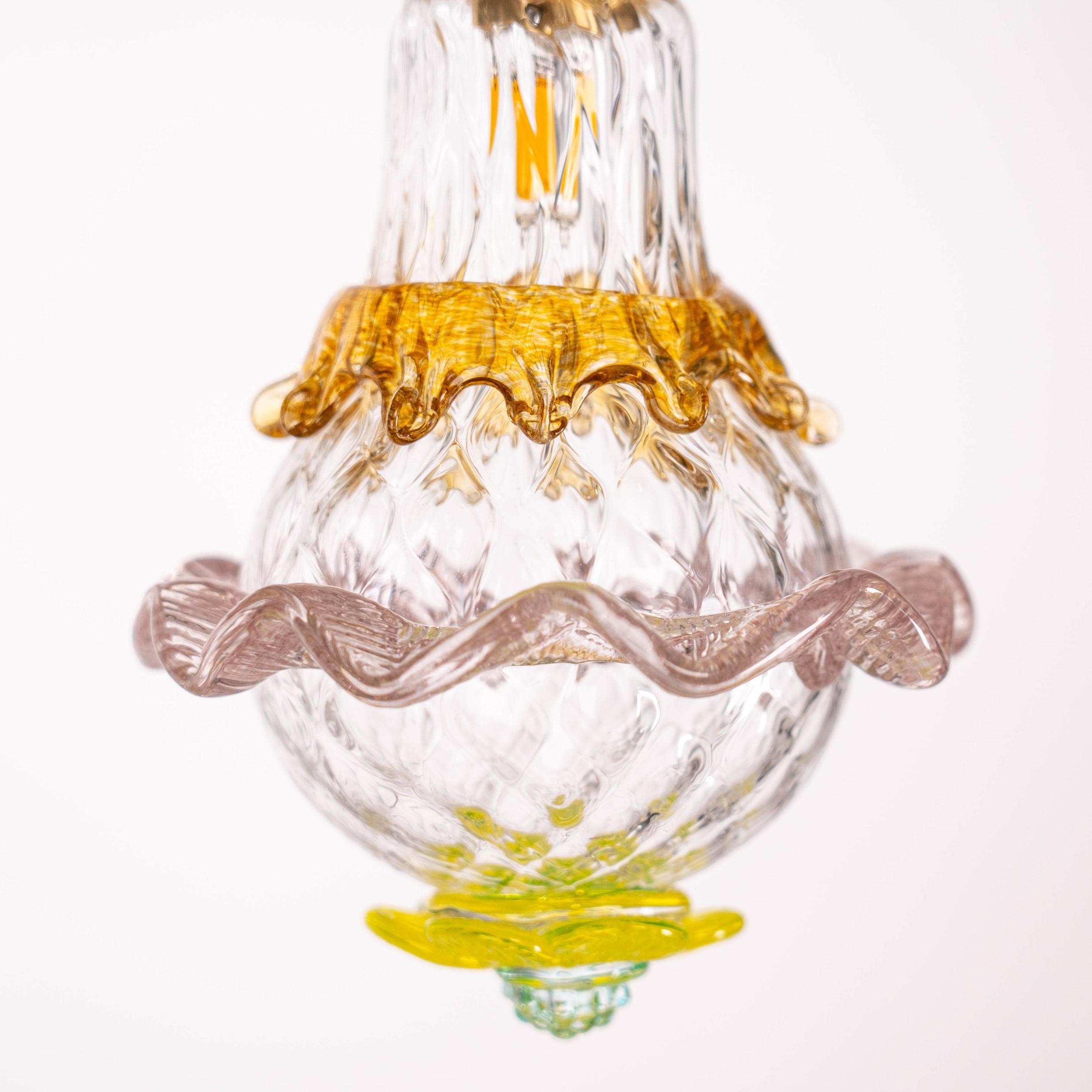 Modern Artistic glass lightbulb chandelier Murano Bulb Marcantonio X Multiforme #02 For Sale