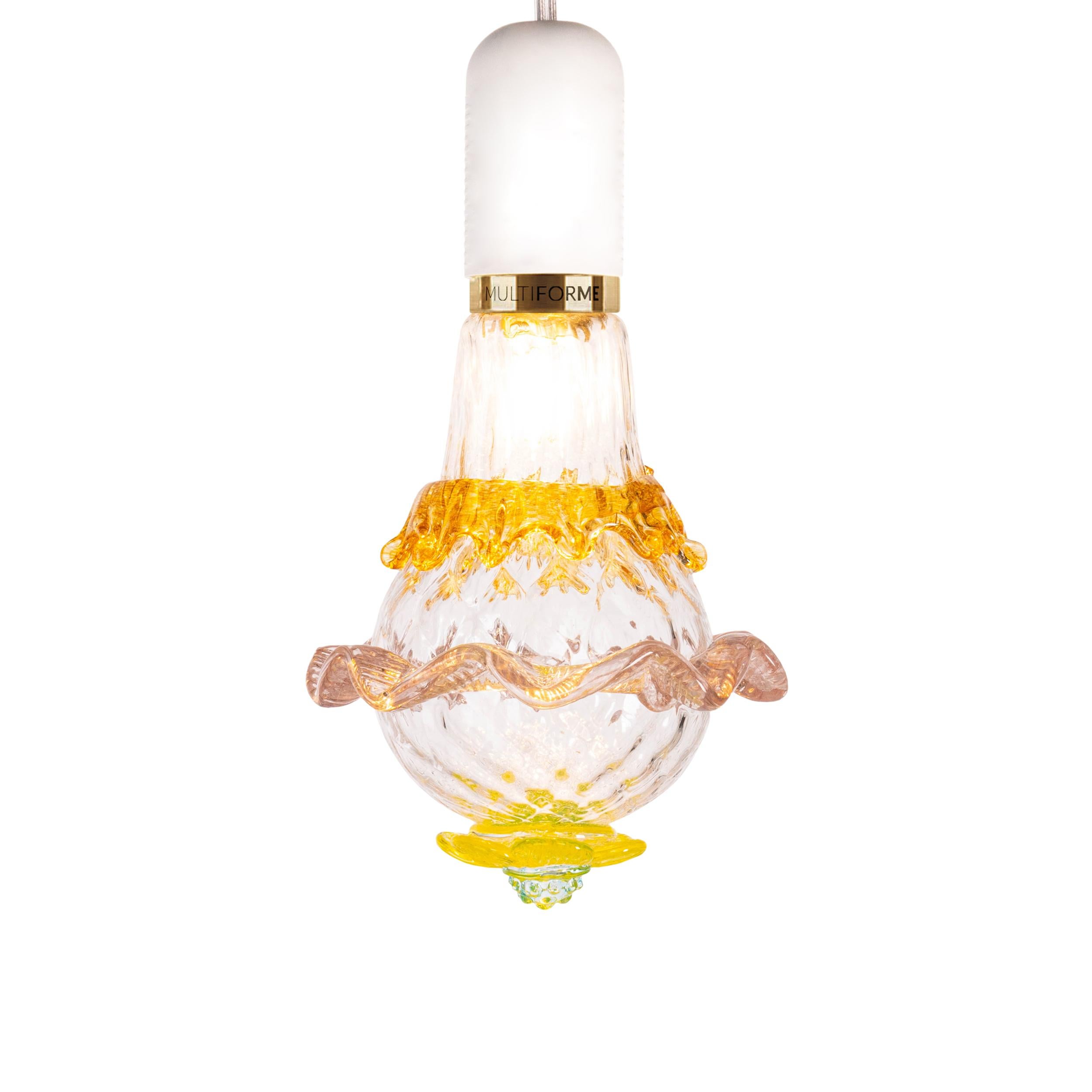 Artistic glass lightbulb chandelier Murano Bulb Marcantonio X Multiforme #02 In New Condition For Sale In Trebaseleghe, IT