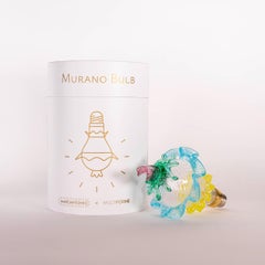 Lampadario artistico in vetro Murano Lampadina Marcantonio X Multiforme #03