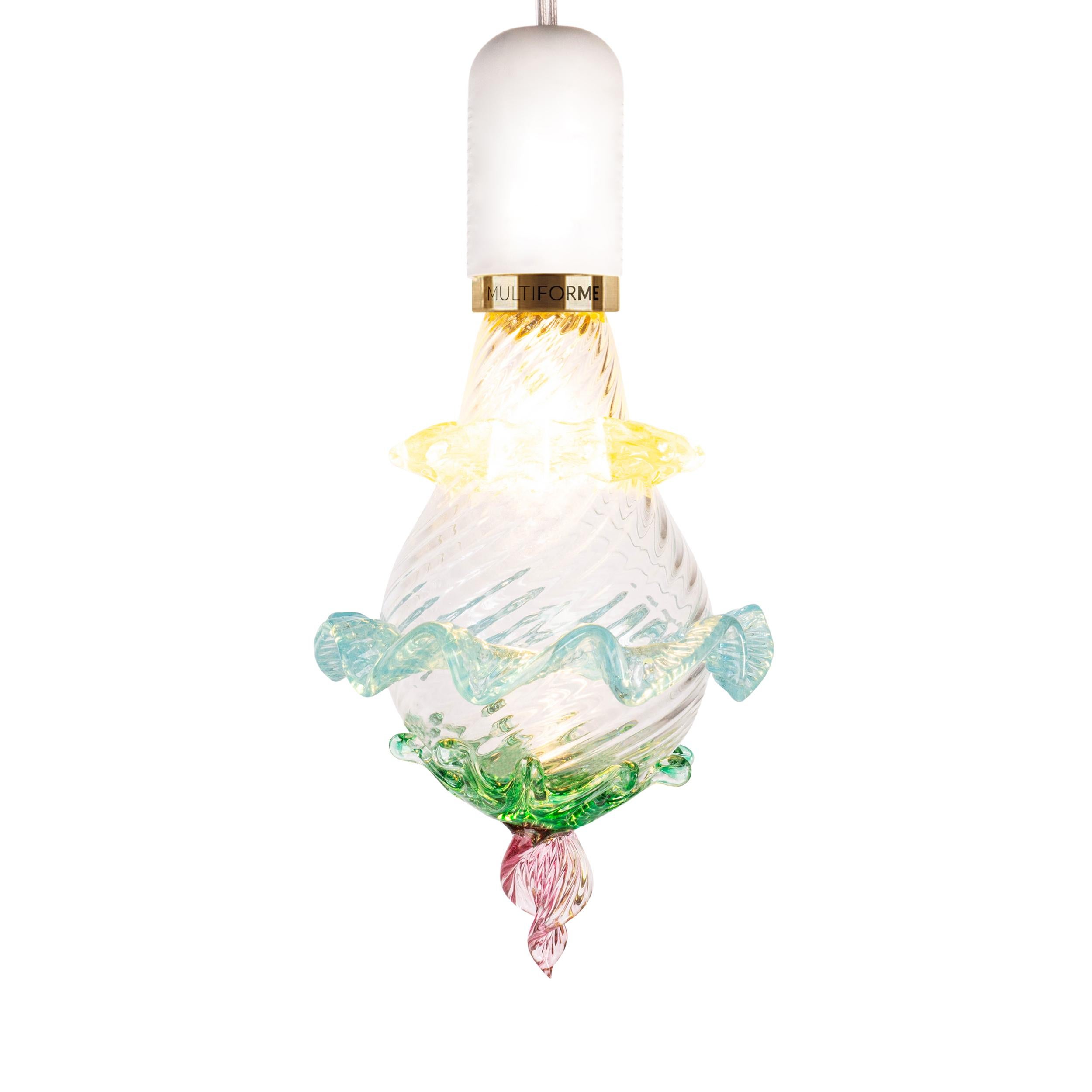 Artistic glass lightbulb chandelier Murano Bulb Marcantonio X Multiforme #03 In New Condition For Sale In Trebaseleghe, IT