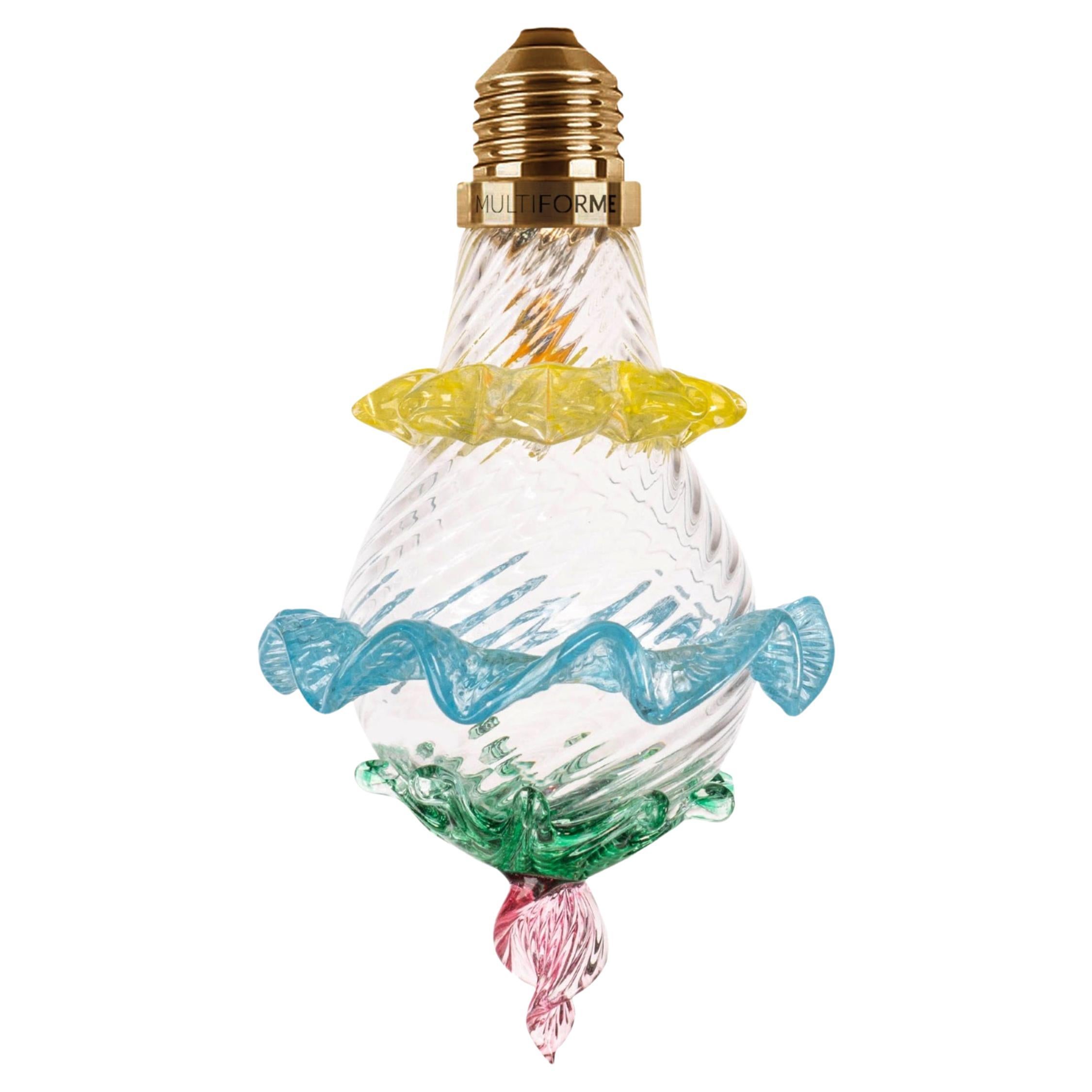 Lustre en verre artistique Murano Ampoule Marcantonio X Multiforme n° 03