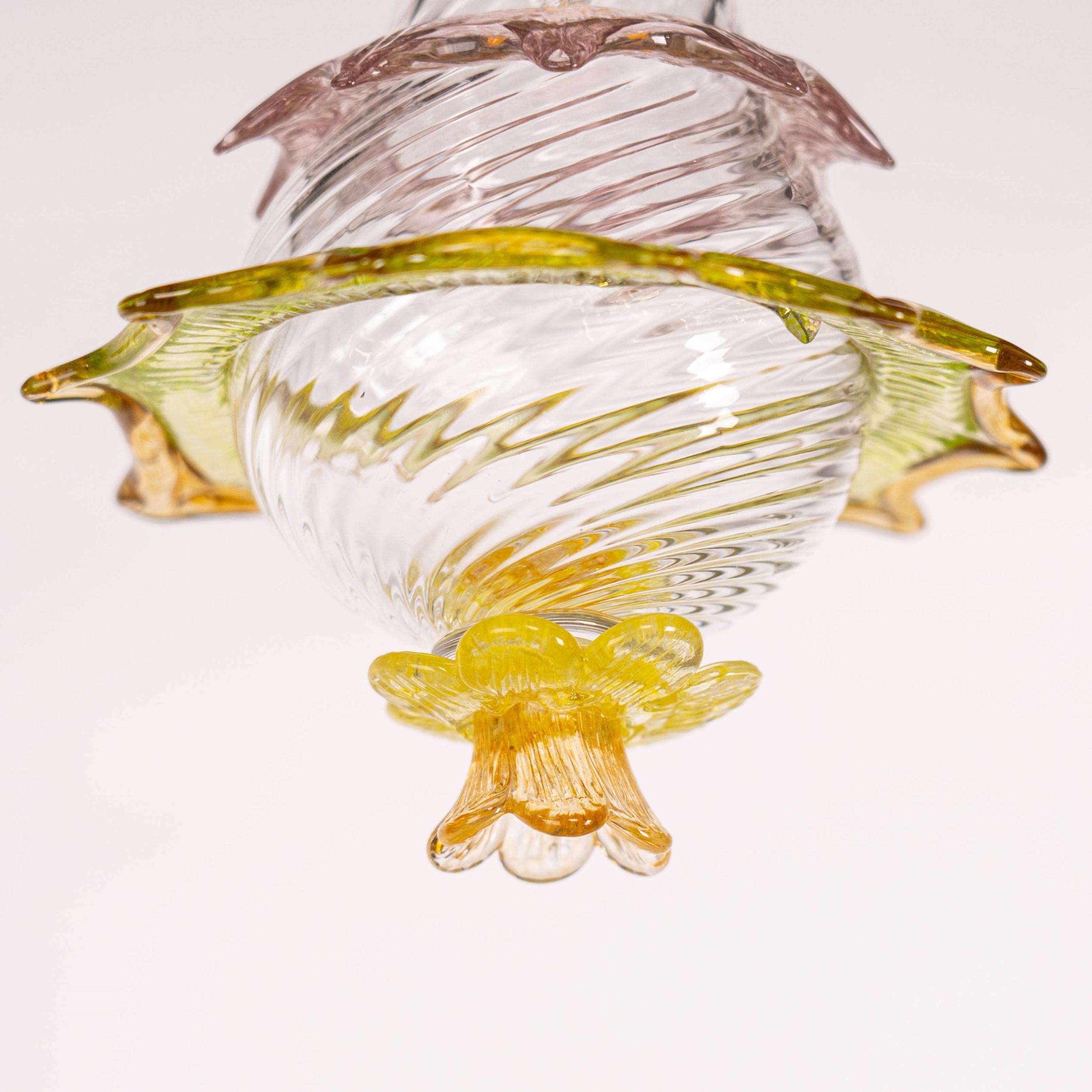 Contemporary Artistic glass lightbulb chandelier Murano Bulb Marcantonio X Multiforme #04 For Sale