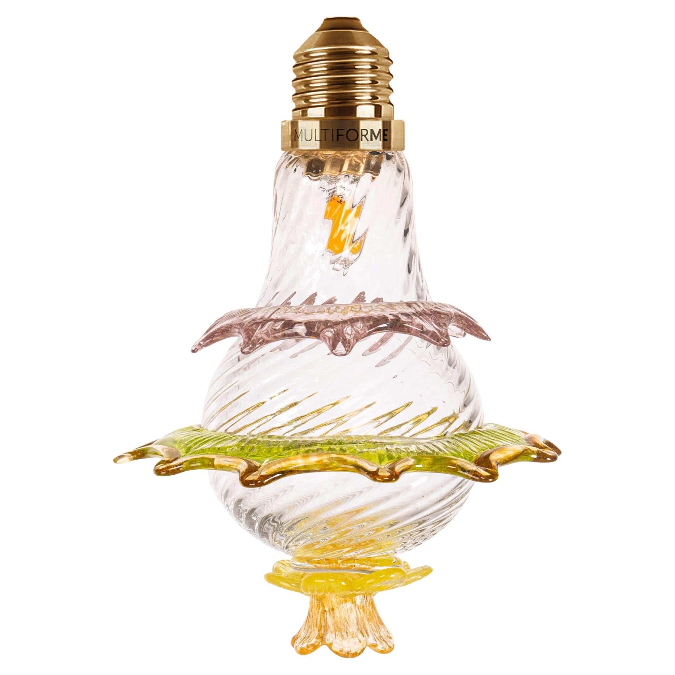 Artistic glass lightbulb chandelier Murano Bulb Marcantonio X Multiforme #04